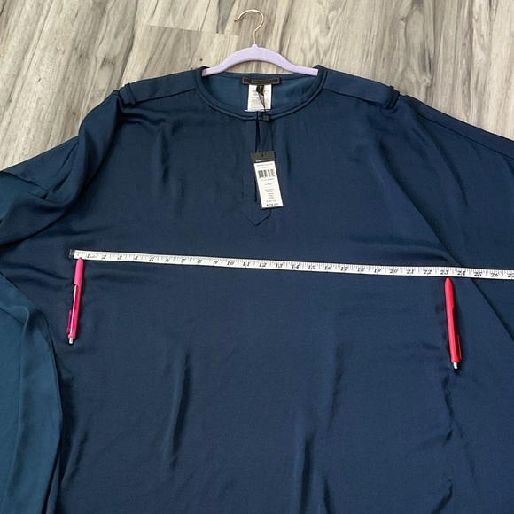 BCBGMaxAzria Navy Midi Dress size M/L NWT - Picture 7 of 12